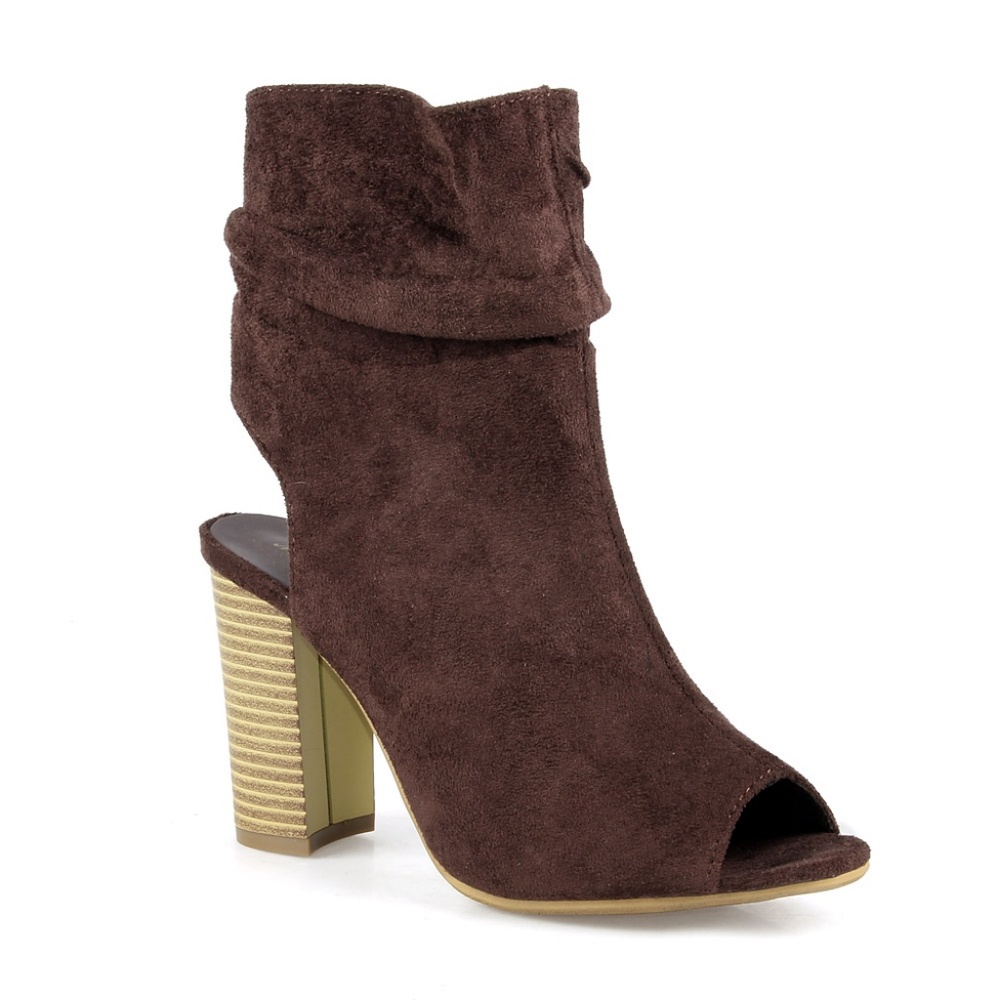 Eric-01 Slouchy Women's Peep Toe Booties